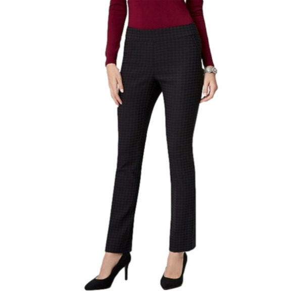 LE Chateau Modern Fit Straight Leg Pant Houndsooth Pattern - Picture 3 of 13